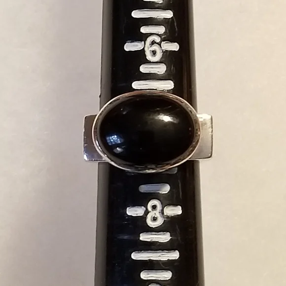 RARE Silpada Sterling Silver  & Black Onyx Ring - Picture 12 of 15